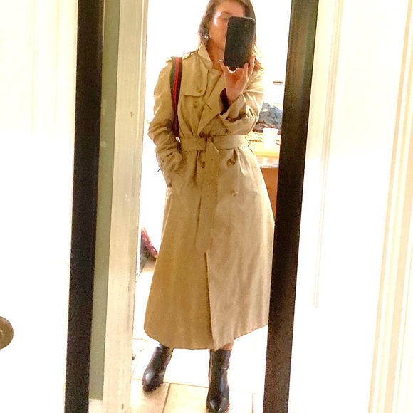 VTG BURBERRYS Trench Coat with Wool Liner - Picture 3 of 16